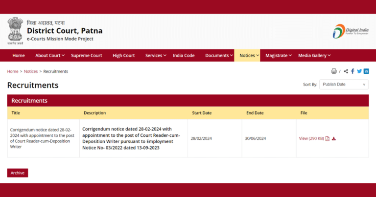 Bihar Civil Court Exam Date